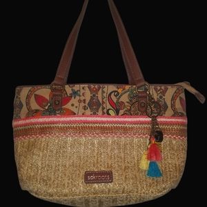 Sakroots Straw Handbag